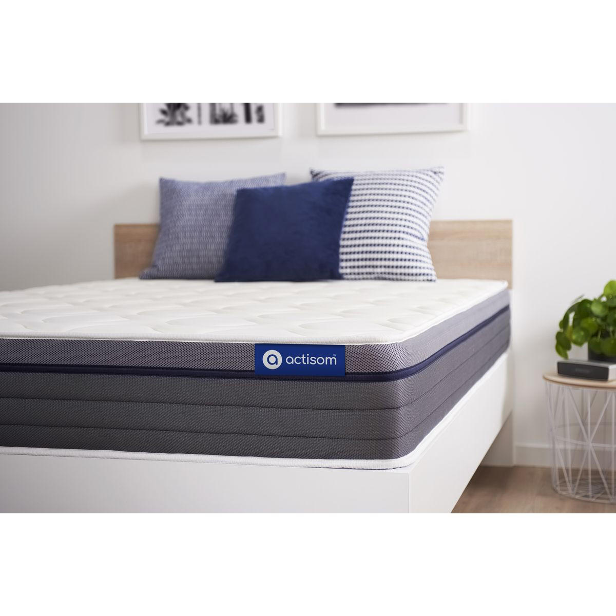 MATRATZE Actilatex zen Latex und Memory-Schaum 70 x 220 cm h1 - Weiß, Textil (70/220cm) - ACTISOM
