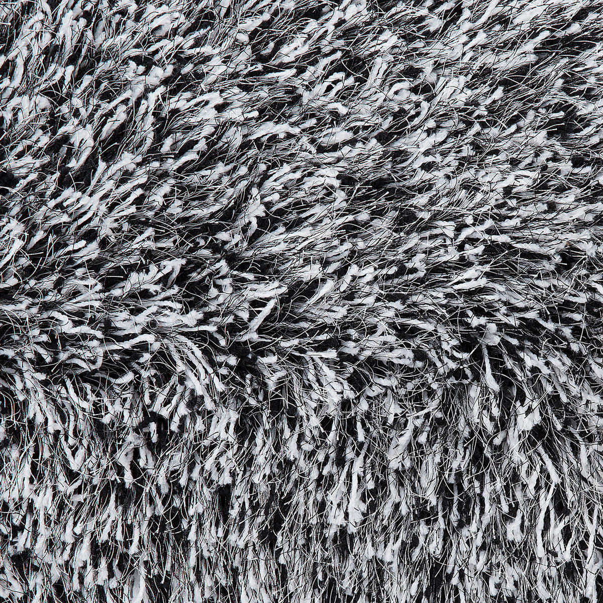 SHAGGY-TEPPICH Cide 140/140 cm - Schwarz, Kunststoff (140/140cm) - Beliani