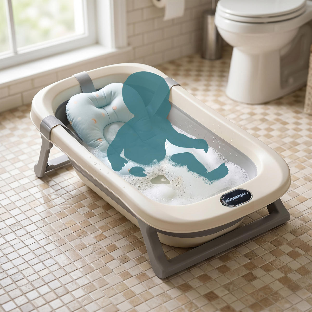 DĚTSKÁ vana - různobarevná, plast (78/20/50cm) - Relaxdays