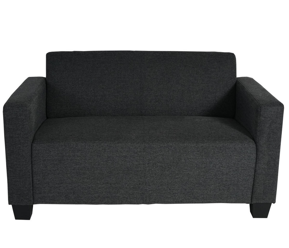 2-SITZER SOFA COUCH LOUNGESOFA Anthrazit - Anthrazit, Textil (136/76/72cm) - MCW