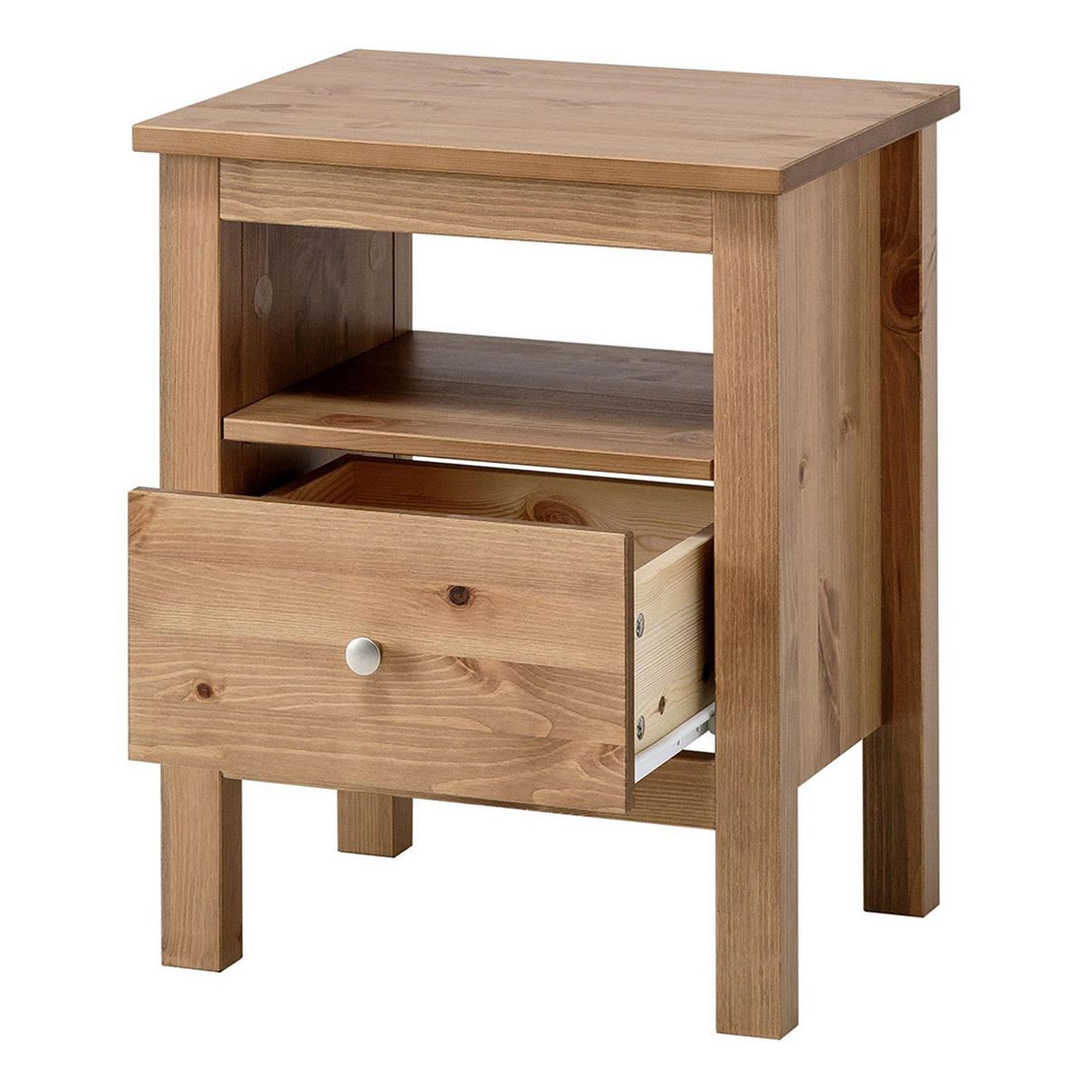 NACHTTISCH Massivholz 37/45/55 cm - Braun, Holz (45/55/37cm) - hagge home