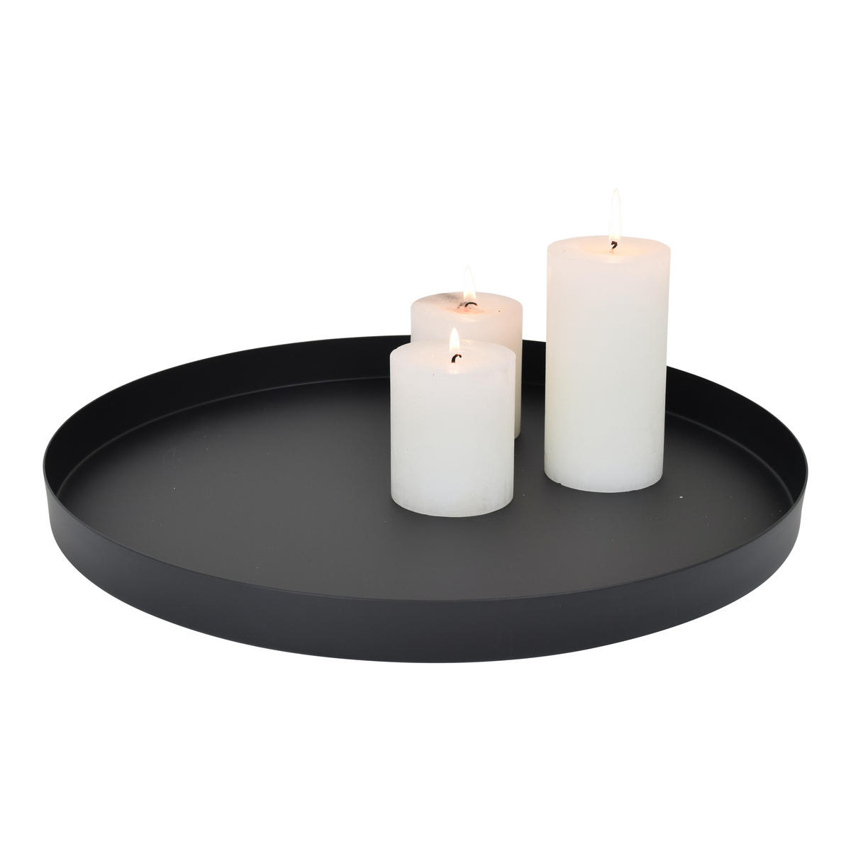 TABLETT Serva Schwarz - Schwarz, Metall (40/3/40cm) - LOFT42
