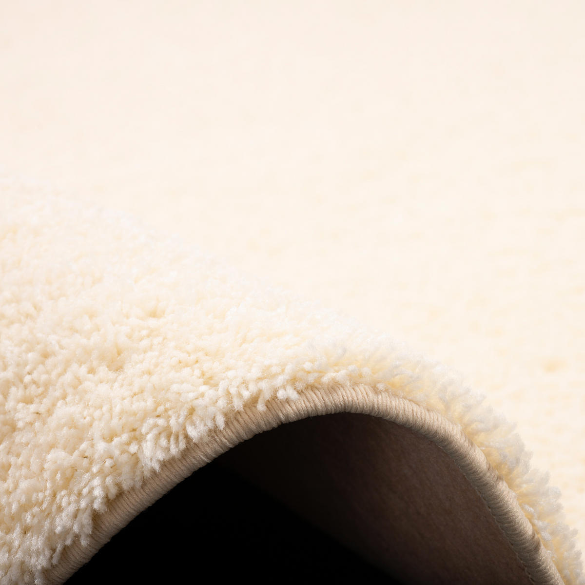 HOCHFLOR SHAGGY TEPPICH PALACE RUND - Creme, Textil (200/200cm) - Snapstyle