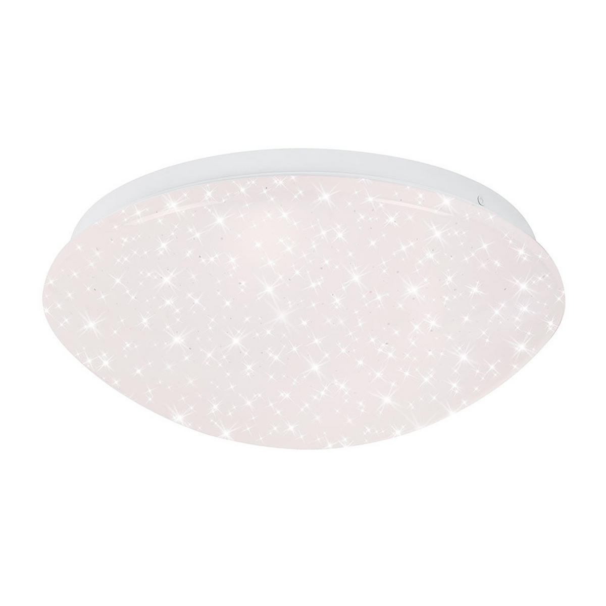 LED DECKENLEUCHTE Sterneneffekt Weiß - Weiß, Metall (28/28/6.5cm) - Briloner