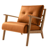 SESSEL - Cognac/Braun, Holz (83/80/75cm) - home24