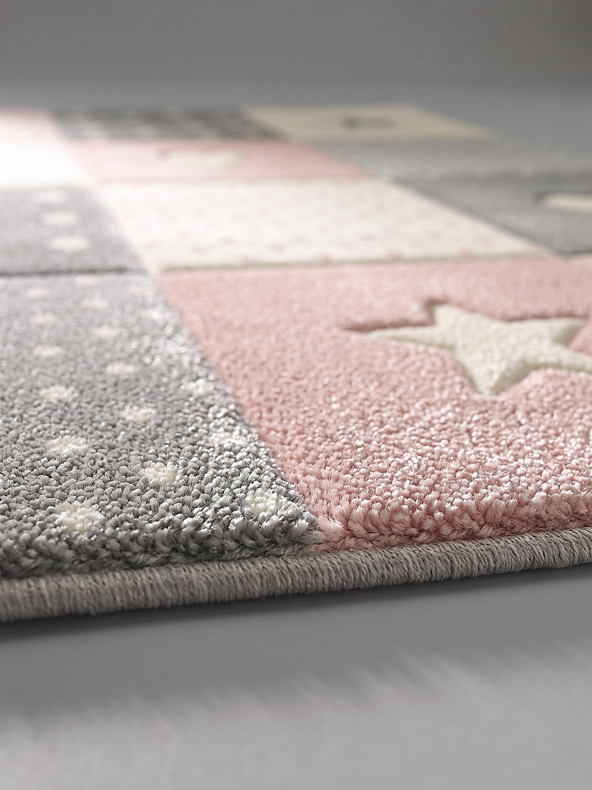 SPIELTEPPICH IDRO Patchwork Polypropylen Pink 80 x 150 cm - Rosa, Textil (80/150cm) - KADIMA DESIGN