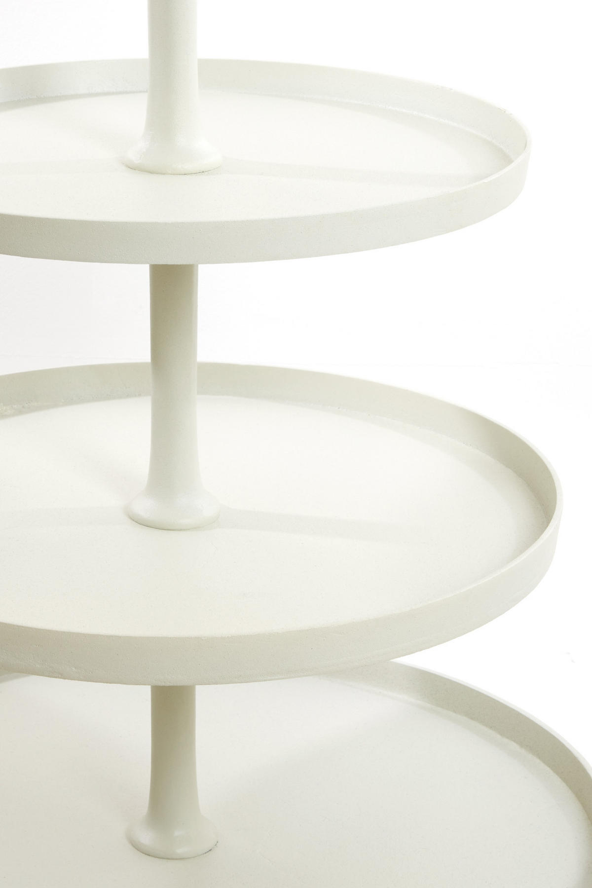 ETAGERE Hokksund Weiß Ø80/200 cm - Weiß, Metall (80/200cm) - Light & Living