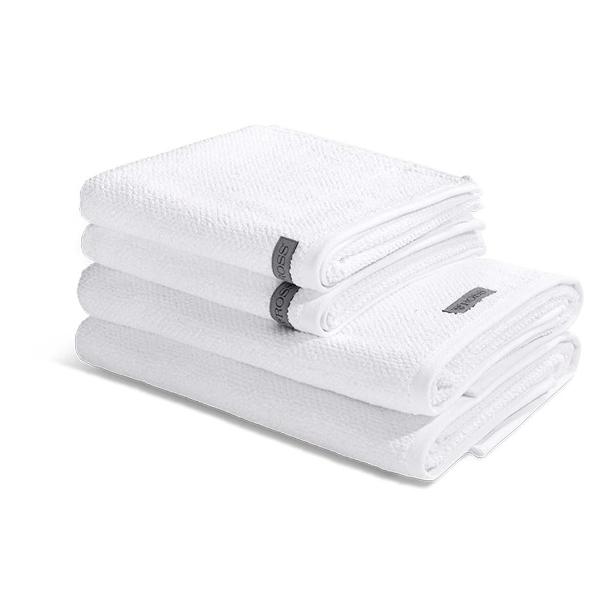 FROTTIERSET Selection 4-teilig - Weiß, Textil (50/100cm) - Ross