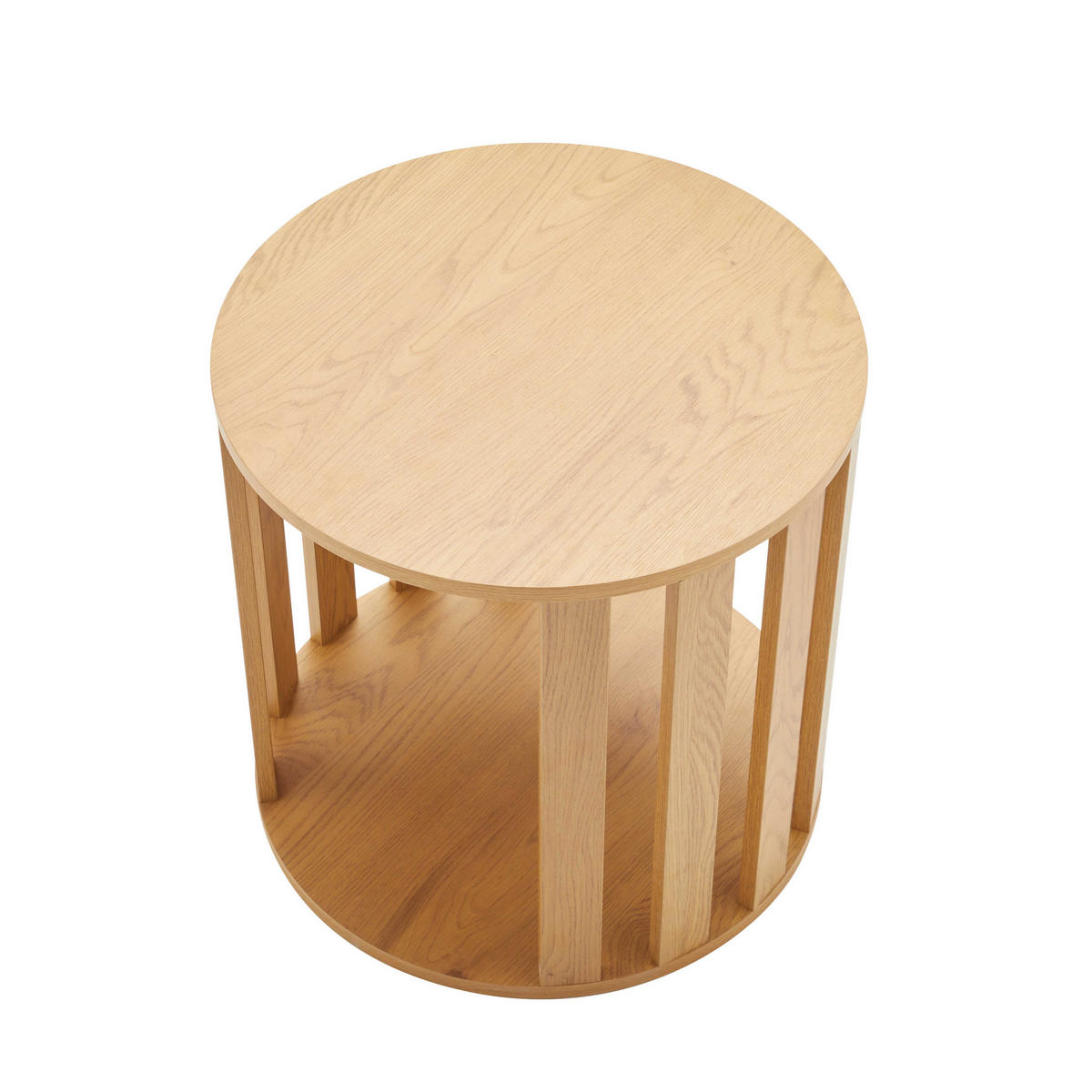 COUCHTISCH, helles Holz - Beige, Holz (50/50/50cm) - Oviala