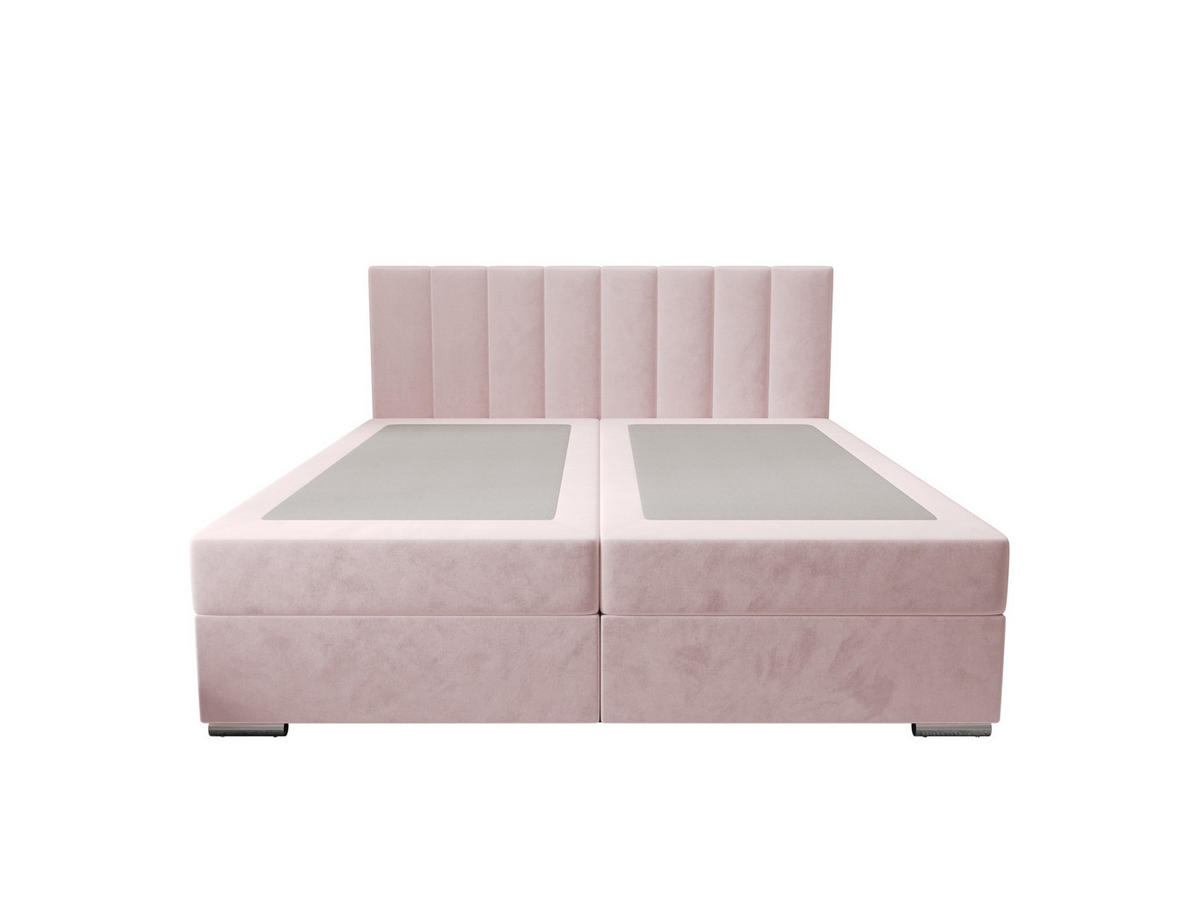 BOXBETT ZILANO 2 mit Matratze H3 und Topper 160x200 Itaka 58 - Pink, Holz/Textil (160/200cm) - Bedante