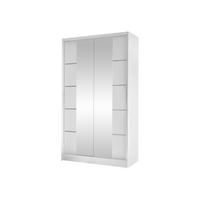 SCHWEBETÜRENSCHRANK Diego V - Weiß, Holzwerkstoff/Metall (100/200/58cm) - MIRJAN24