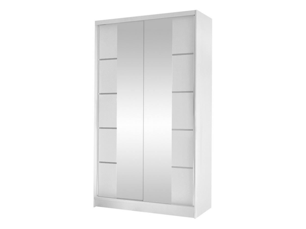 SCHWEBETÜRENSCHRANK Diego V - Weiß, Holzwerkstoff/Metall (100/200/58cm) - MIRJAN24