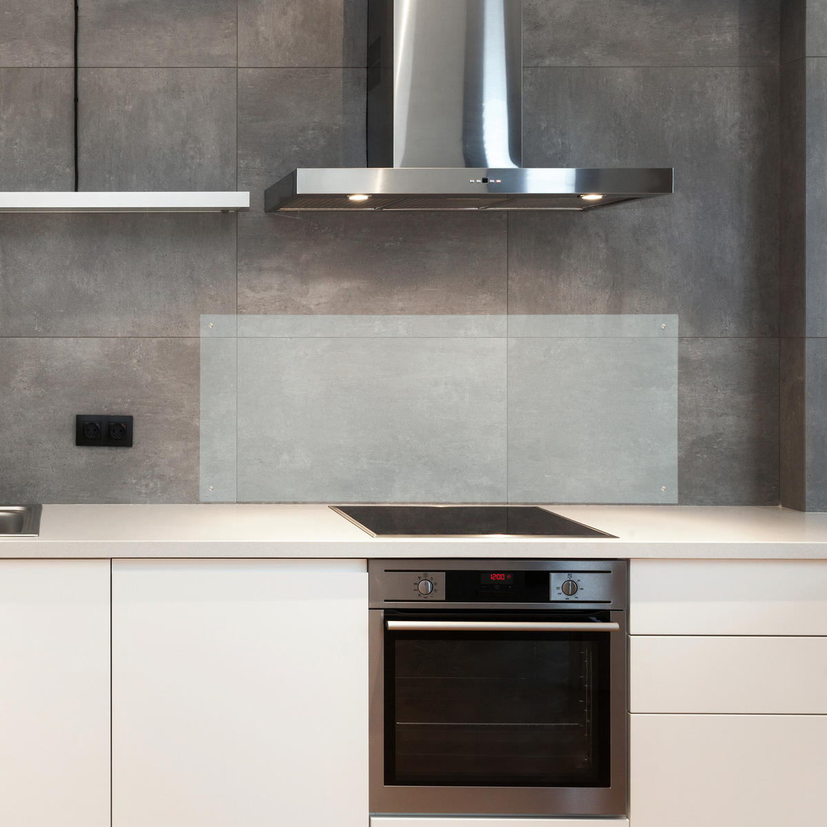 SPRITZSCHUTZ - Transparent, Glas (0.6/120/50cm) - Relaxdays