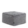 SITZPOUF Chenille Amara - Grau, Kunststoff/Textil (40/24/40cm) - icon