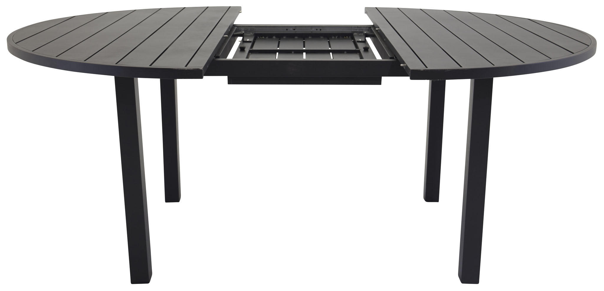 GARTENTISCH Schwarz - Schwarz, Holzwerkstoff (120/120/74cm) - ebuy24