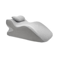 KOPFKISSEN Einschlafhilfe grau - Grau, Textil (24/60cm) - Vercart