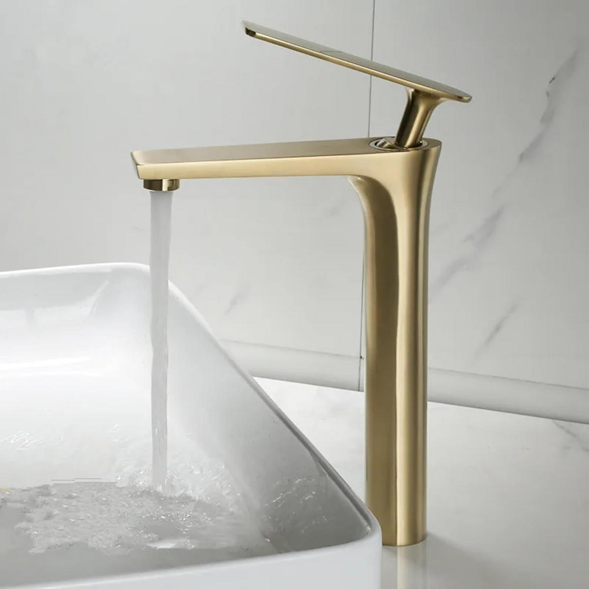 BADEZIMMERARMATUR, 305 x 215 mm, gold - Goldfarben, Metall (41/10/31cm) - Vallsero