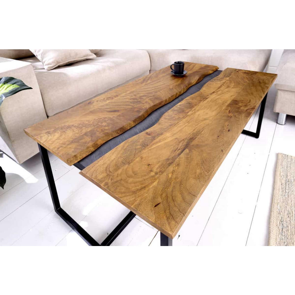 Thumbnail - riess-ambiente Couchtisch, Braun, Holz, Holz, Rechteckig,Rechteckig, 110x40x60 cm, Wohnzimmer, Wohnzimmertische, Couchti...