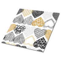 FLIESENAUFKLEBER 9 Stück 30x30 cm selbstklebend Herzen - Multicolor, Textil (30/1.6/30cm) - TULUP
