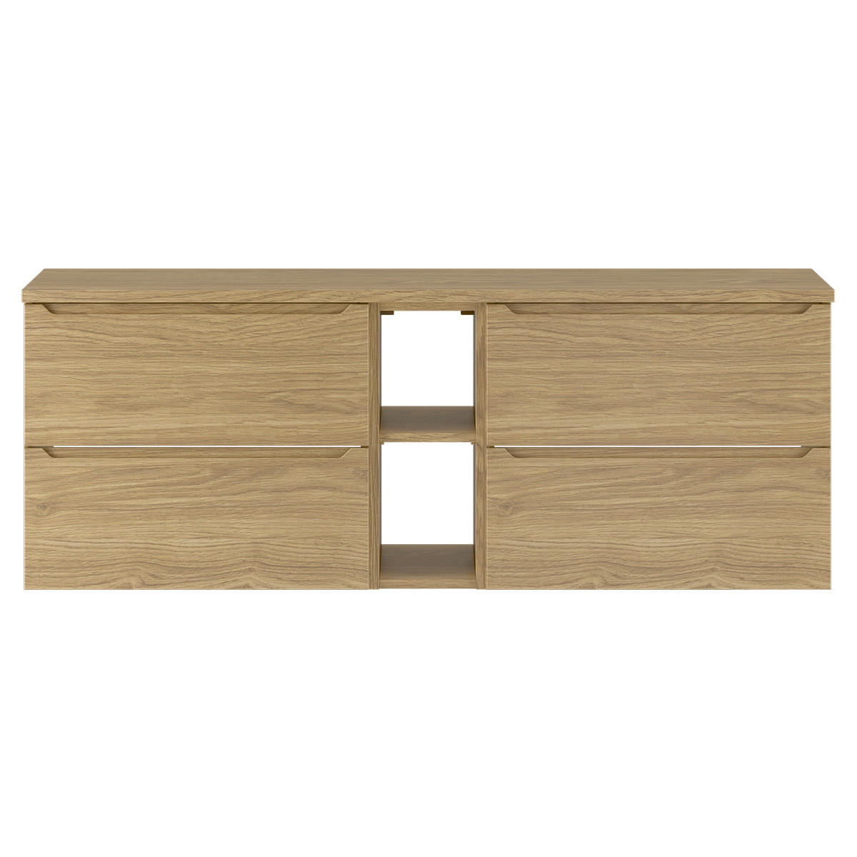 WASCHTISCHUNTERSCHRANK 140.6cm Viggo Holz - Braun, Holzwerkstoff (140.6/52.2/46.5cm) - Petits-meubles