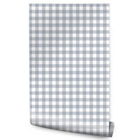 VLIESTAPETE Minimalistisches Karomuster – Grau, Weiß – 50x1000 cm - Weiß/Grau, Papier (50/1000cm) - Muralo