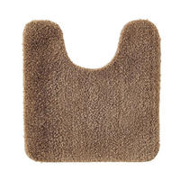 WC Vorleger Kaffee 50 x 50 cm - Braun, Textil (50/50cm)