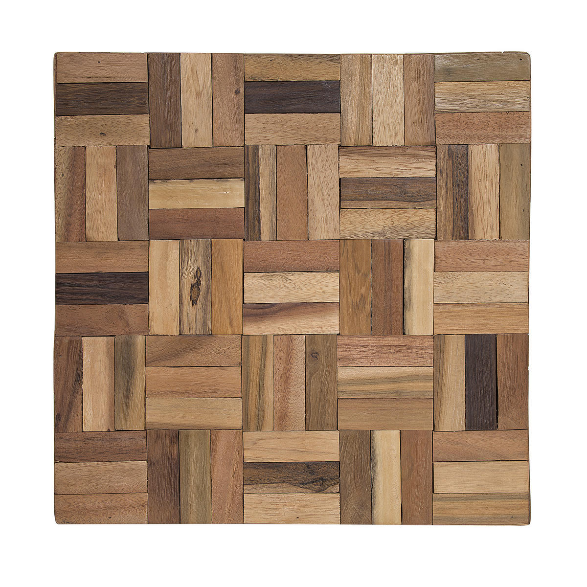 COUCHTISCH Teakholz braun quadratisch 45/45 cm Gameti - Dunkelbraun, Holz (45/45/40cm) - Beliani