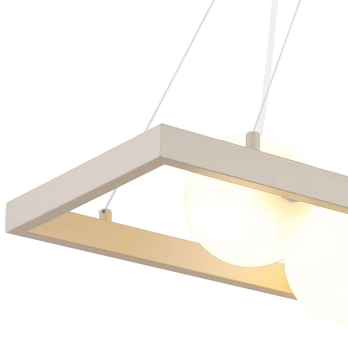 LED PENDELLEUCHTE HÖHENVERSTELLBAR - Bernsteinfarben, Glas (84/24/150cm) - Globo Lighting