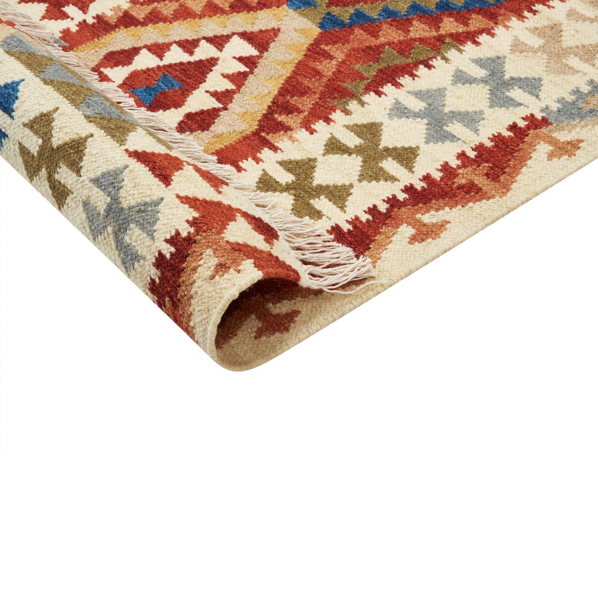 KELIM-TEPPICH Oshakan 230/160 cm - Multicolor, Textil (160/230cm) - Beliani