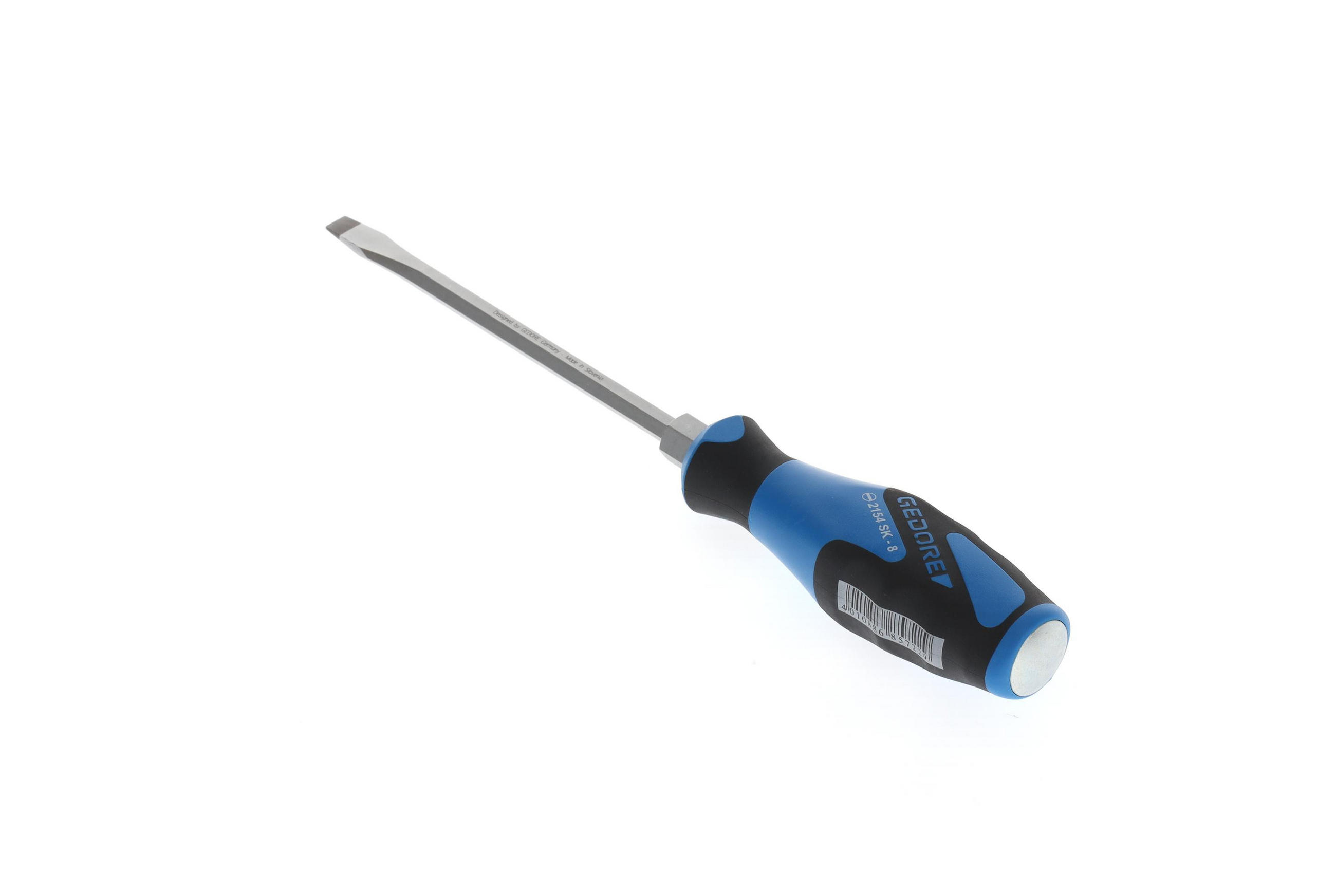 2154SK 8 3K-SCHRAUBENDREHER MIT SCHLAGKAPPE SCHLITZ 8 MM - Multicolor, Kunststoff/Metall (4/27cm) - Gedore