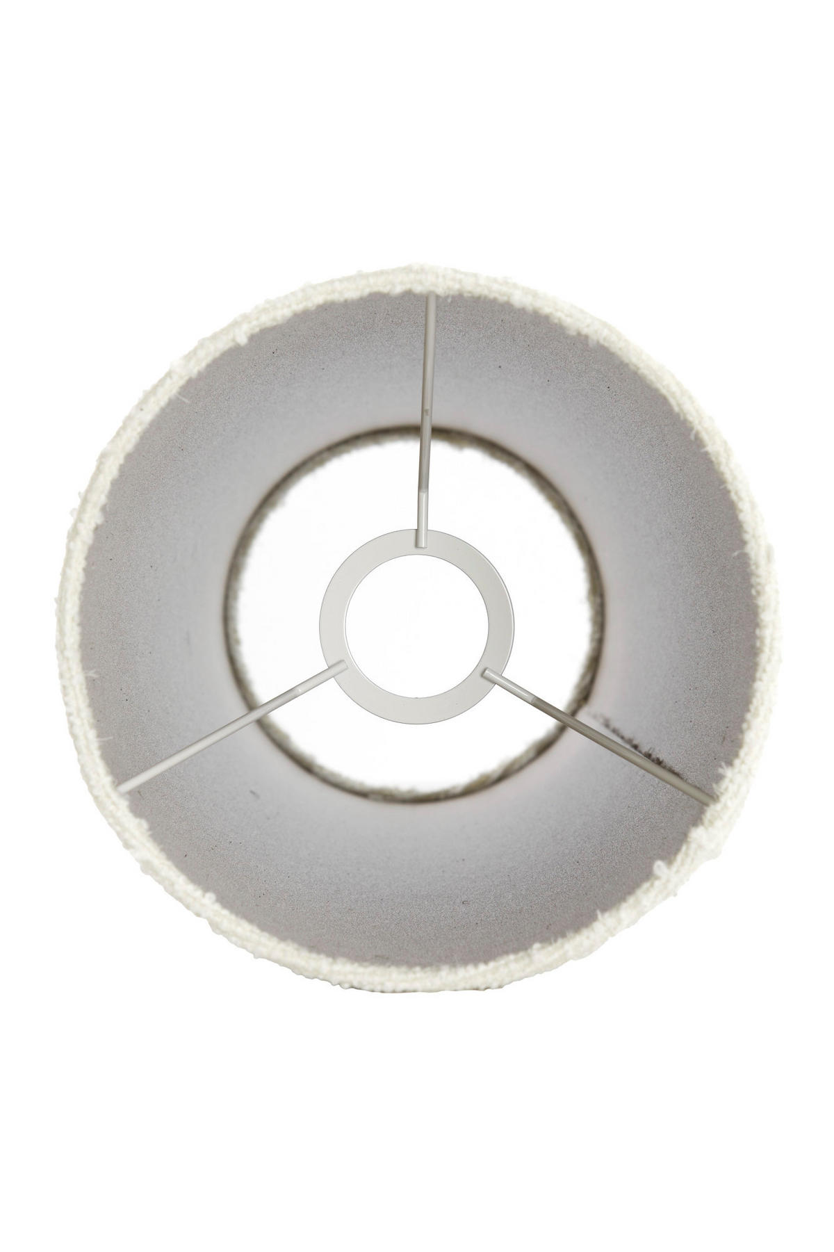 LAMPENSCHIRM Oruro Weiß Ø19/46,5 cm - Weiß, Textil (19/12.5/46.5cm) - Light & Living