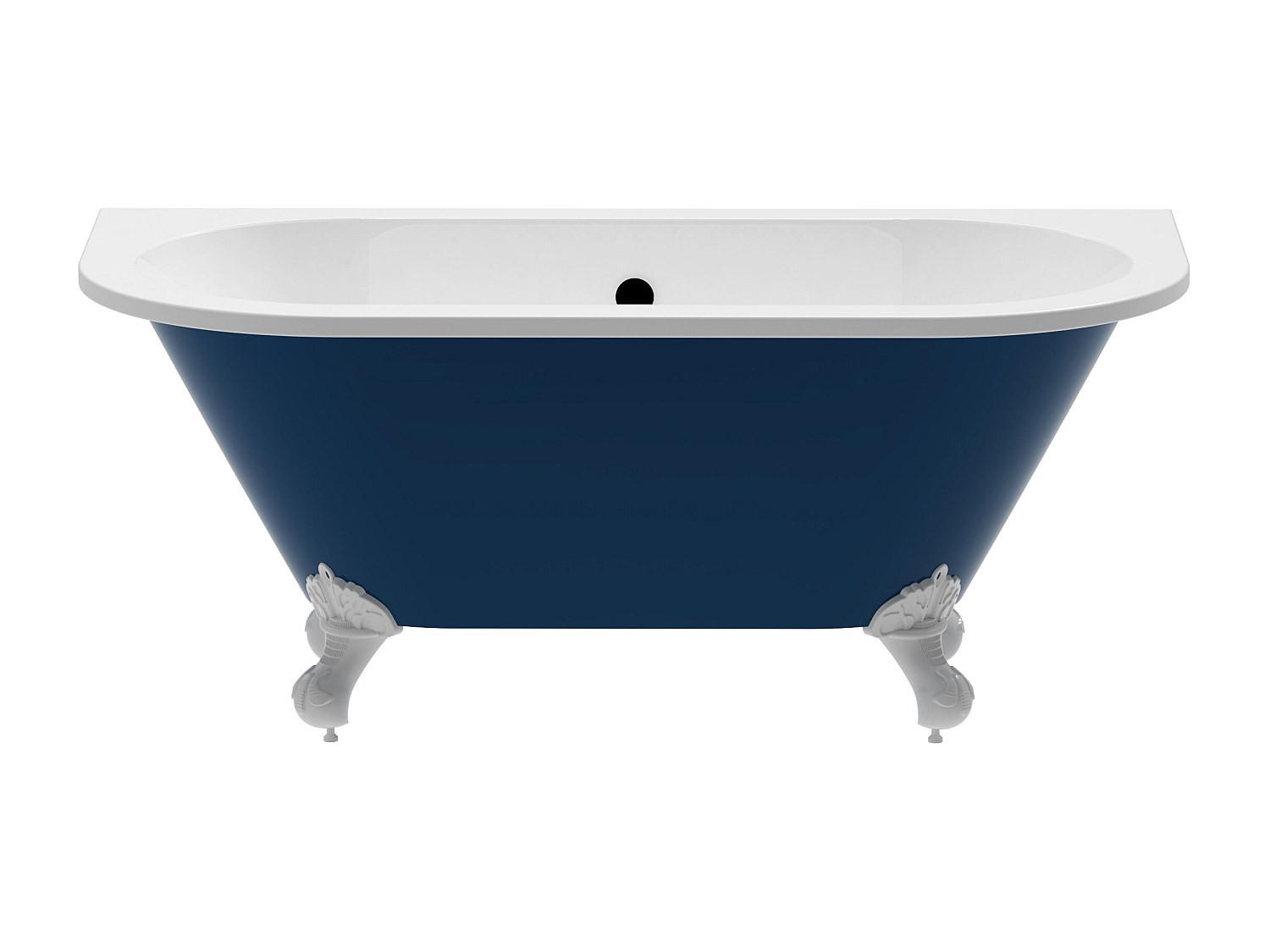 BADEWANNE - 150 cm x 74 cm - acryl - blau Sparus - Blau, Kunststoff (150/61/74cm) - Vente-Unique