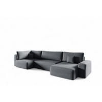 WOHNLANDSCHAFT Arona Xl - Dunkelgrau, Holzwerkstoff/Textil (397/70/148cm) - Fun Möbel