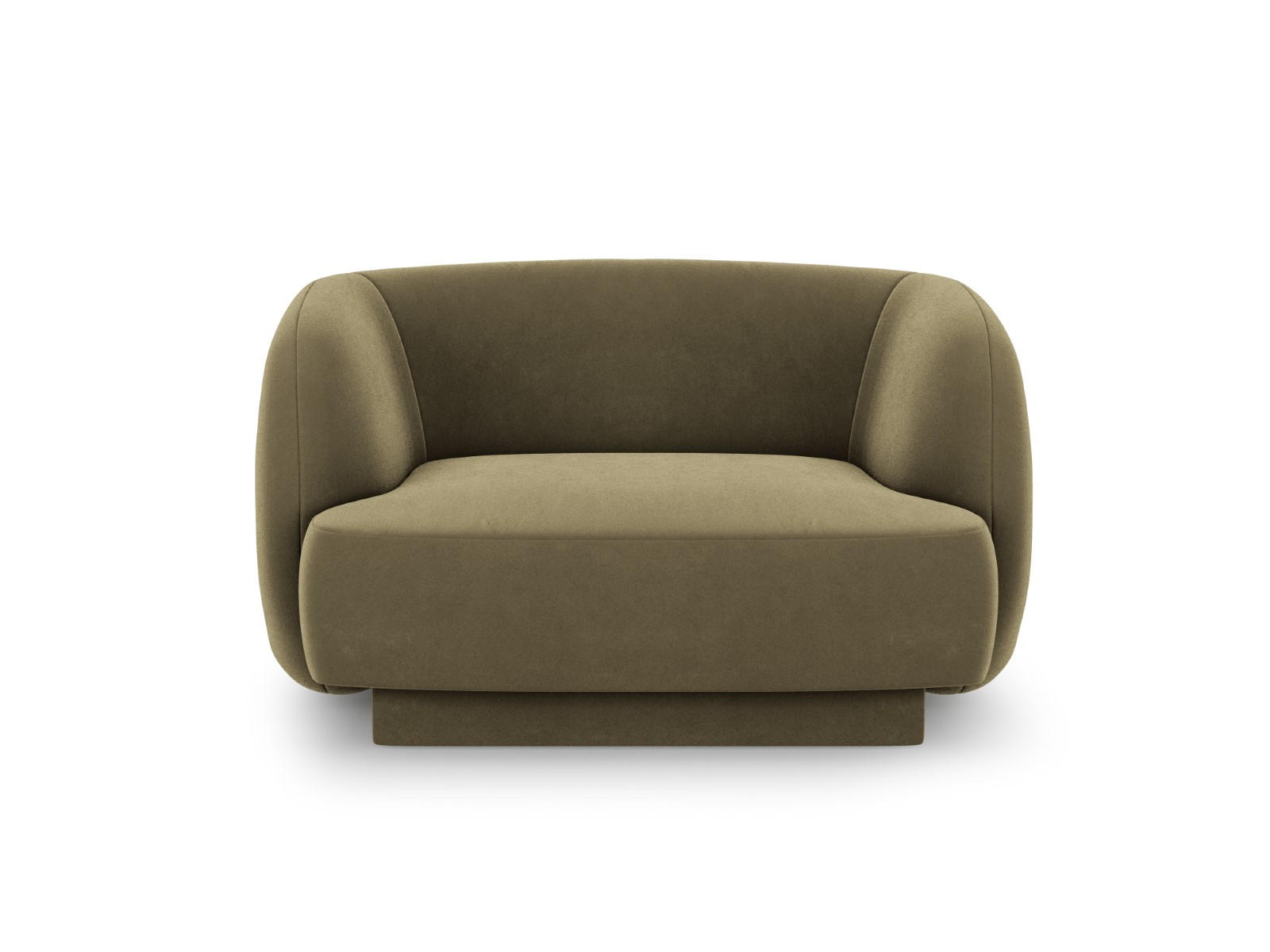 SESSEL Miley aus Samt grün - Grün, Textil (90/70/103cm) - Micadoni