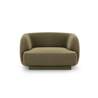 SESSEL Miley aus Samt grün - Grün, Textil (90/70/103cm) - Micadoni
