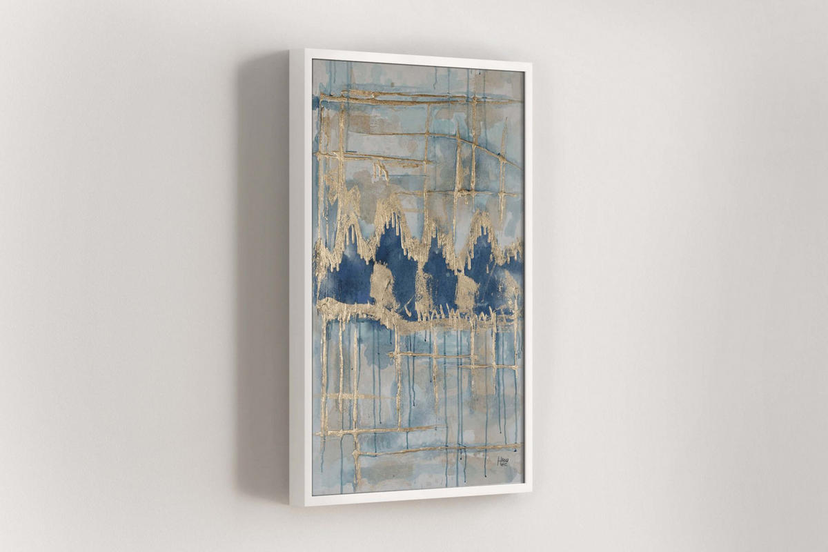 ACRYLBILD HANDGEMALT 60/90 cm - Goldfarben, Holz/Textil (60/90cm) - KUNSTLOFT