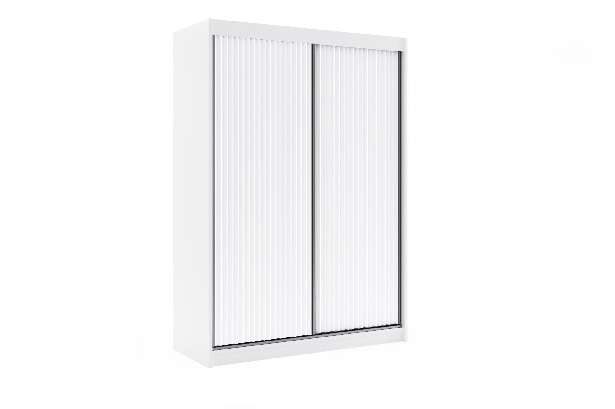 KLEIDERSCHRANK RYFLOX - 150 - Weiß - Weiß, Holzwerkstoff (150/215/61cm) - ALTDECOR