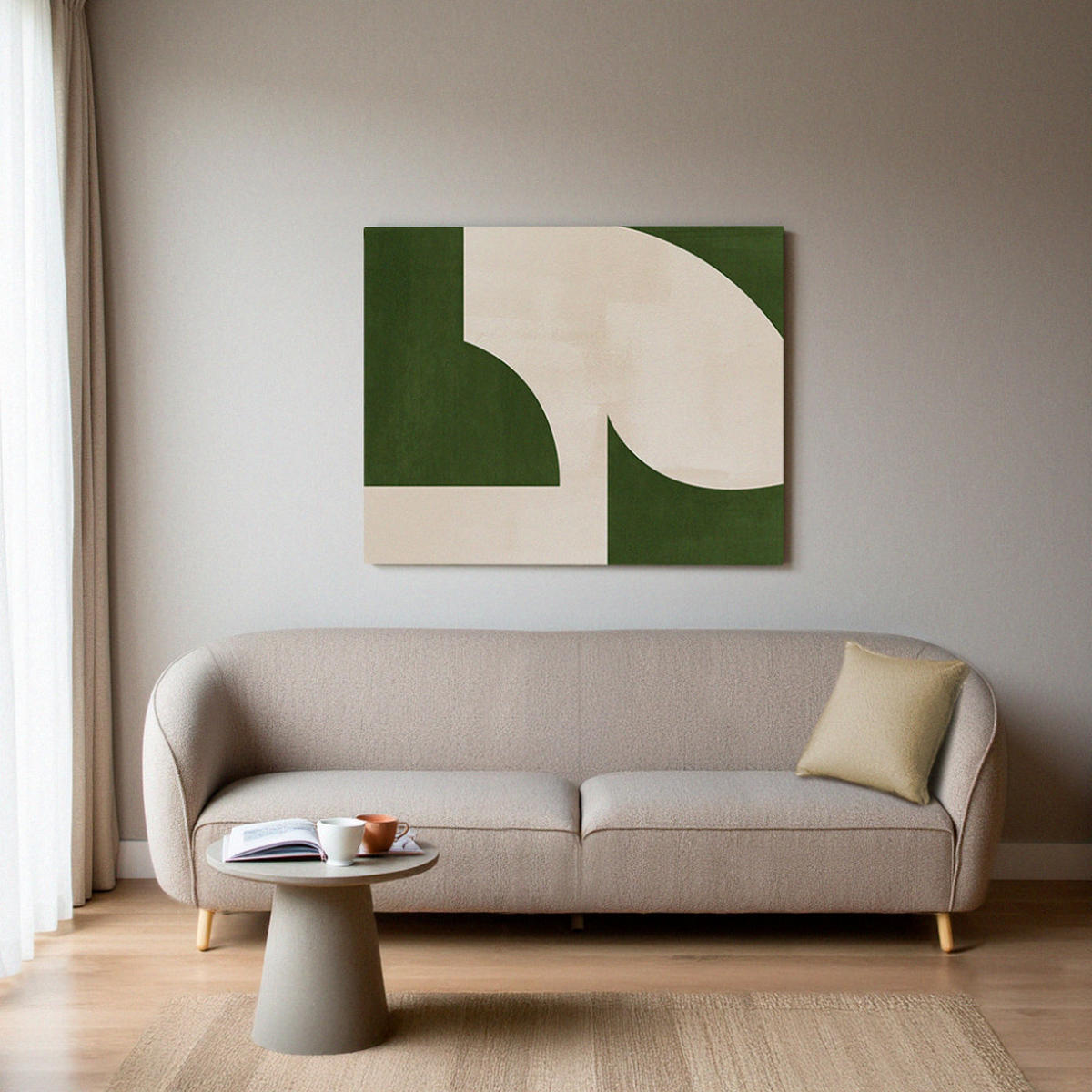 DREISITZER-SOFA aus Boucle-Stoff - Sinclair - Beige - Beige, Textil (223/77/87cm) - Drawer