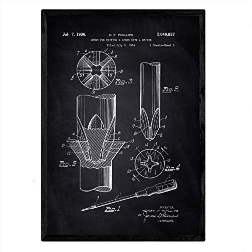 POSTER Schraube Patent A3 Rahmenlos - Klar, Papier (29.7/5/42cm) - Nacnic
