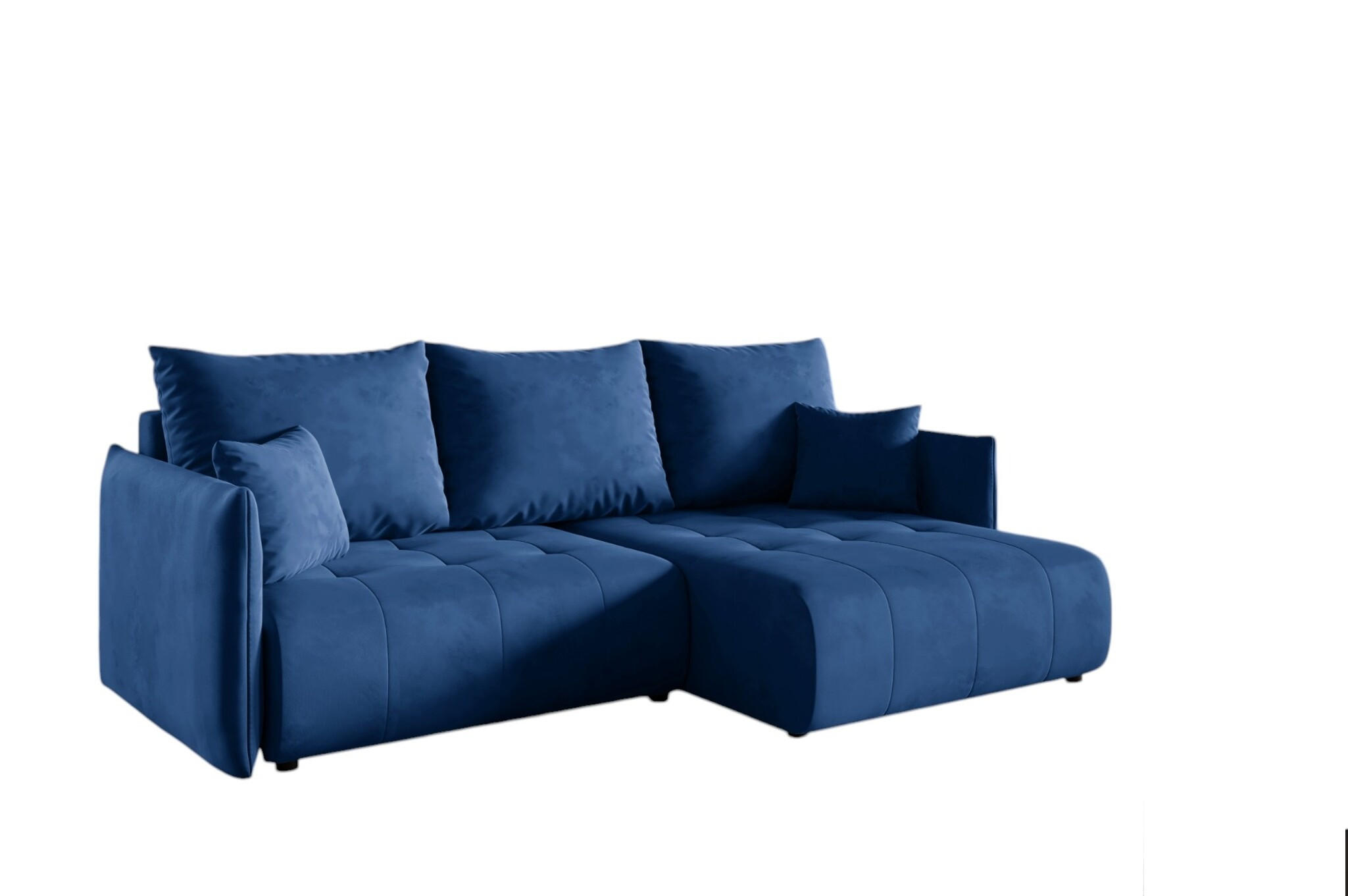 ECKSOFA Canio - Blau, Holzwerkstoff/Textil (221/153cm) - Fun Möbel
