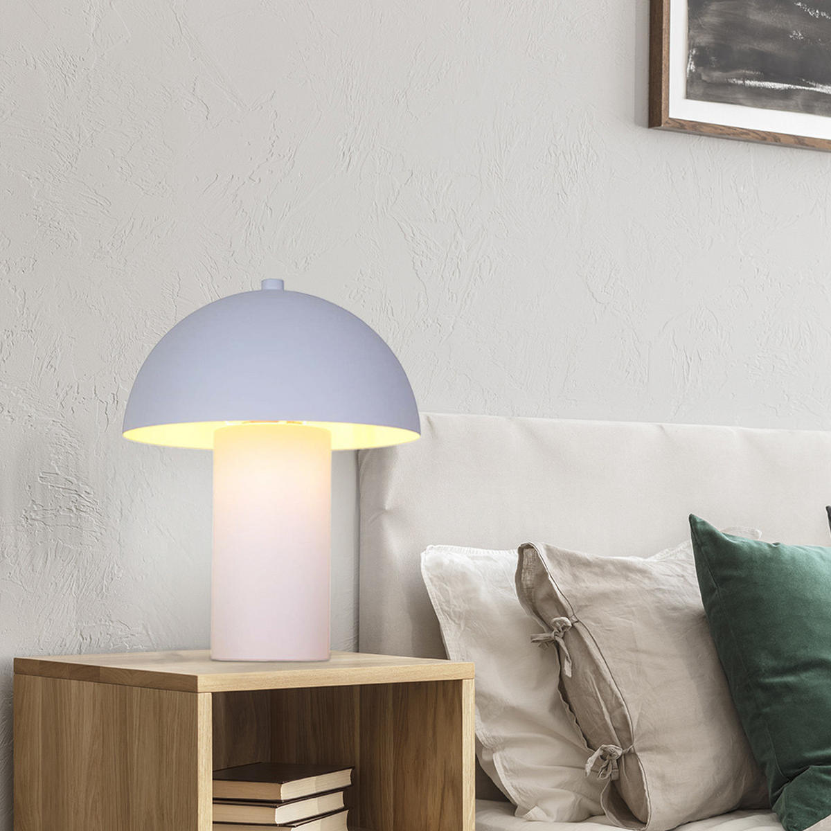 LED TISCHLEUCHTE Retro Weiß - Weiß, Metall (20/20/26cm) - Nowa