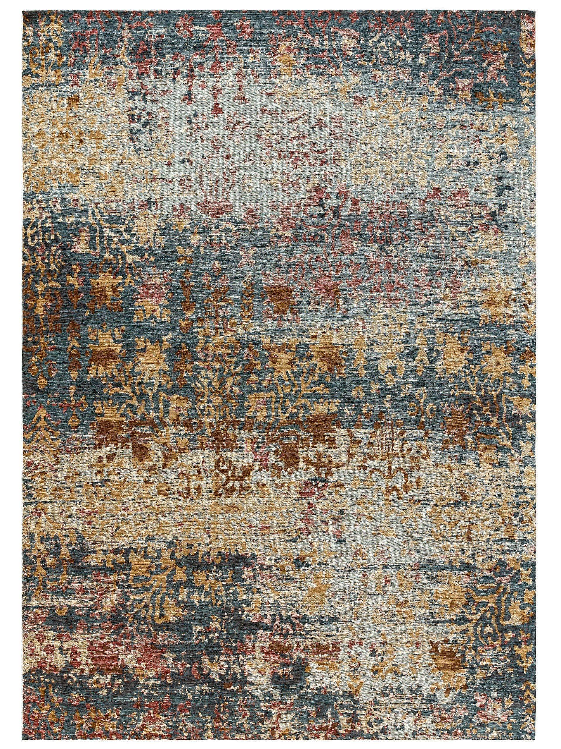 FLACHGEWEBETEPPICH Frencie Blau 240x340 cm - Blau, Textil (240/340cm) - benuta Nest