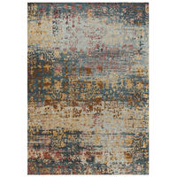 FLACHGEWEBETEPPICH Frencie Blau 200x285 cm - Blau, Textil (200/285cm) - benuta Nest