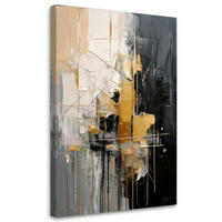 LEINWANDBILD Abstraktion 80x120cm - Multicolor, Textil (80/120cm) - Feeby