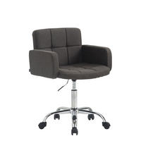 ARBEITSHOCKER Lausanne Stoff dunkelgrau - Grau, Metall (60/89/52cm) - TPFLiving
