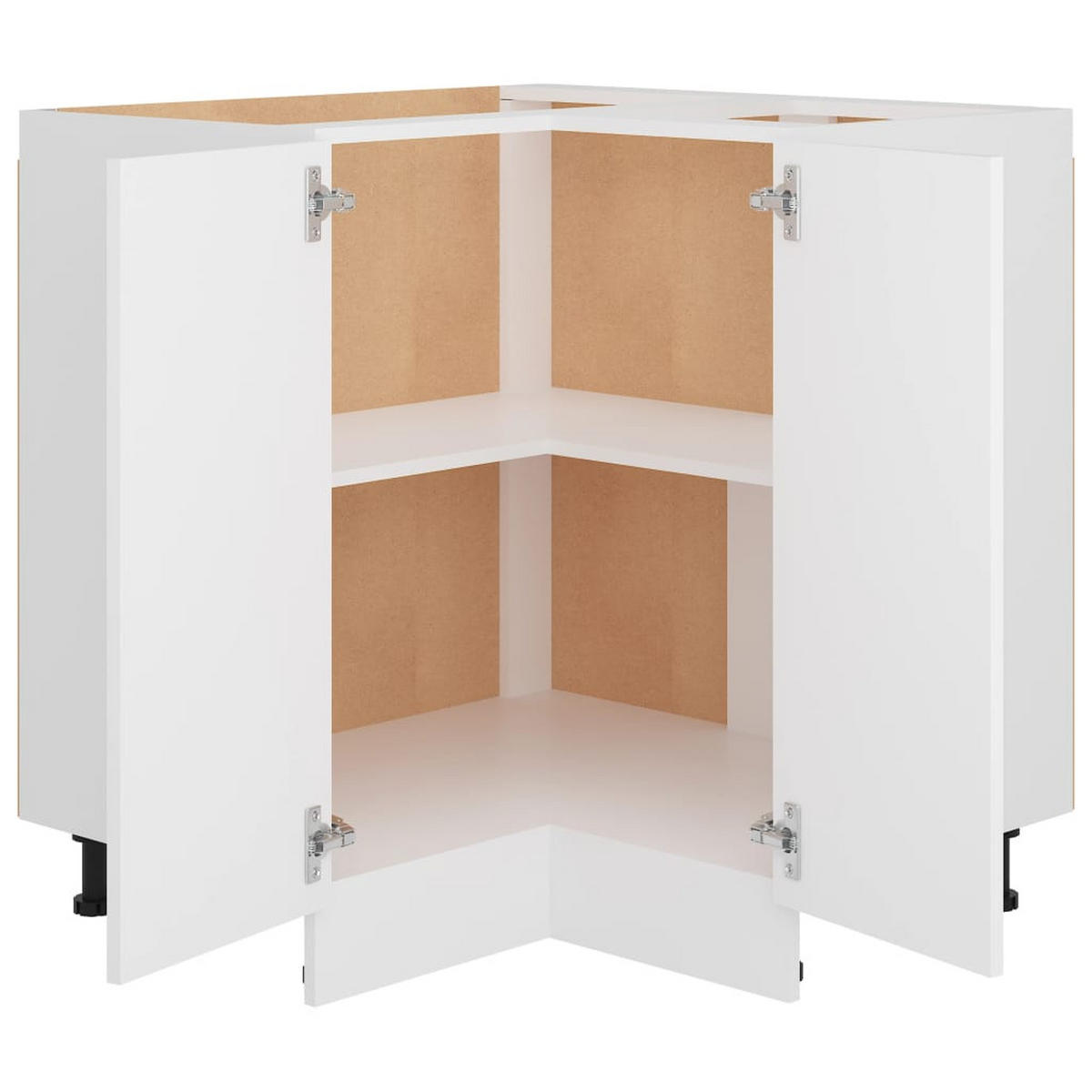 ECKUNTERSCHRANK Lyon Weiss 75,5/75,5/81,5 Cm Holzwerkstoff - Weiß, Holzwerkstoff (75.5/81.5/75.5cm) - vidaXL