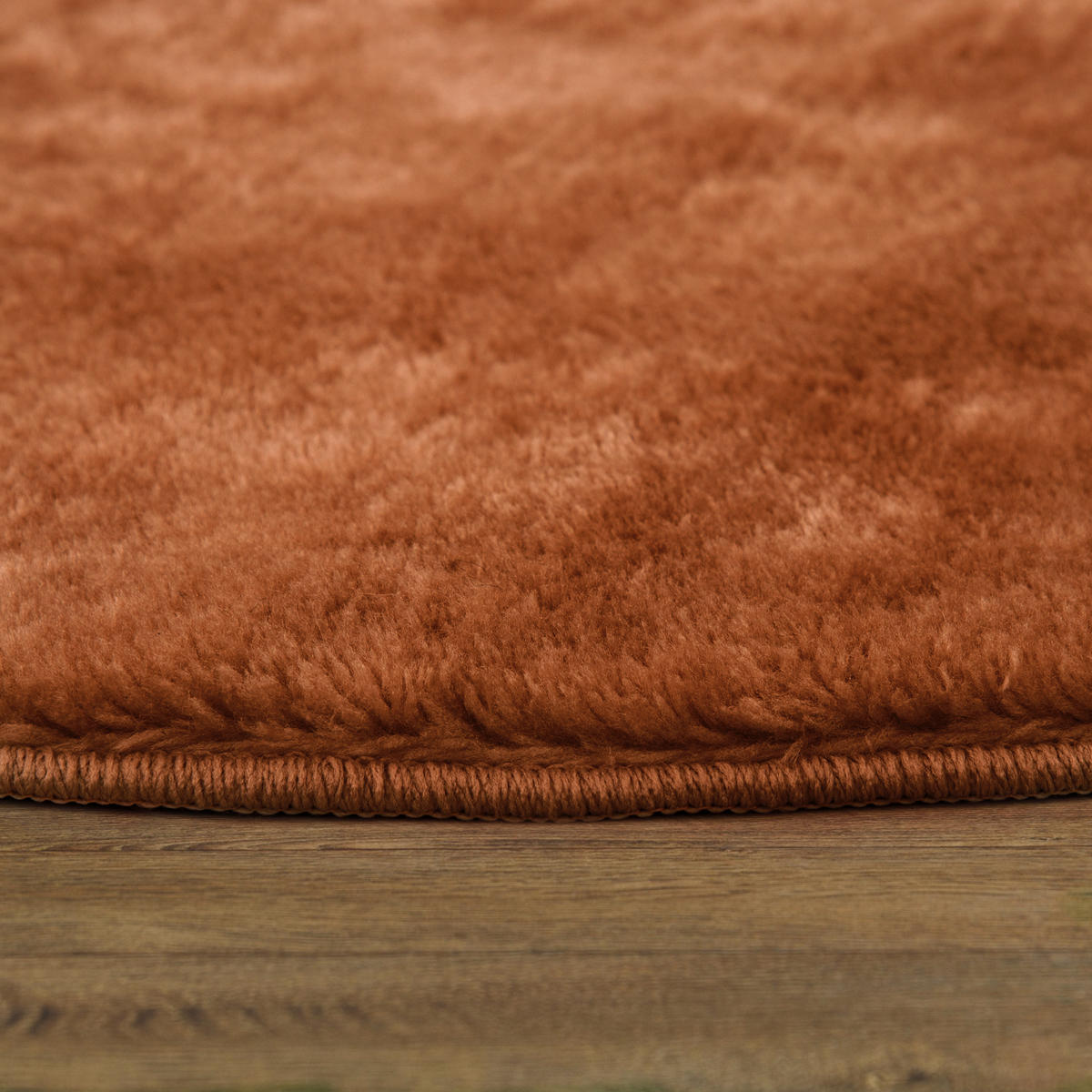 KURZFLORTEPPICH 160/160 cm Cadiz 630 - Kupferfarben, Textil (160/160cm) - Paco Home