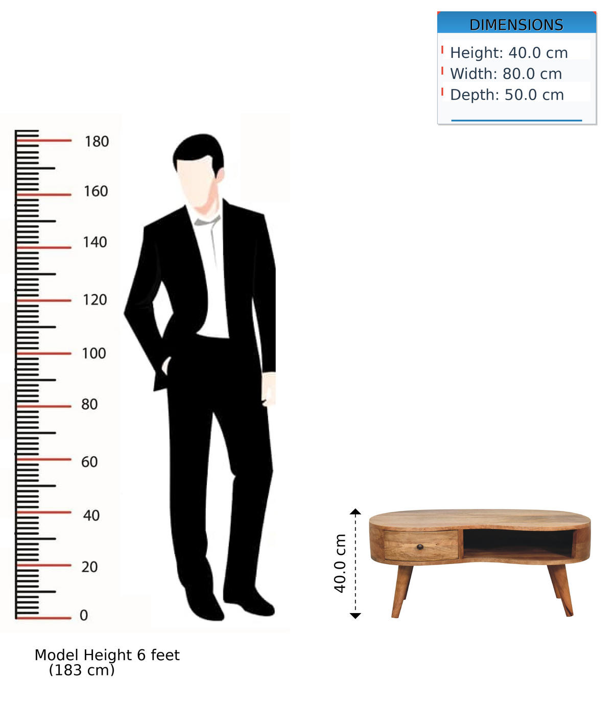 KLUBSKA mizica z 1 predalom, 1 odprtim predelkom, nordijske noge, bež - rjava/barve medenine, kovina/les (50/80/40cm) - Artisan Furniture