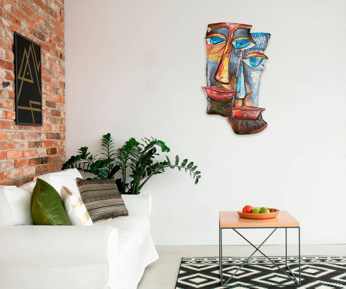 METALLBILD Bunt 100/61 cm - Multicolor, Metall (3.2/61cm) - KUNSTLOFT