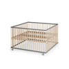 LAUFGITTER XXL 120x120 cm mit Lattenrost - grau/natur - Premium Kollektion - Naturfarben/Grau, Holz (120/74/120cm) - Sämann – make a difference.